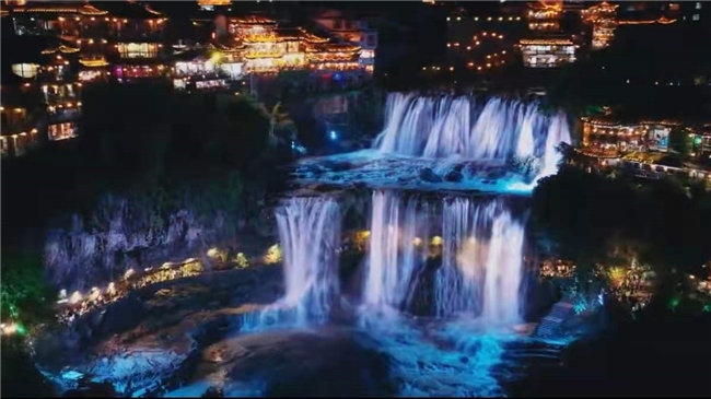 芙蓉镇夜景亮化