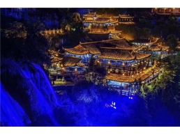 土家吊脚楼灯光亮化